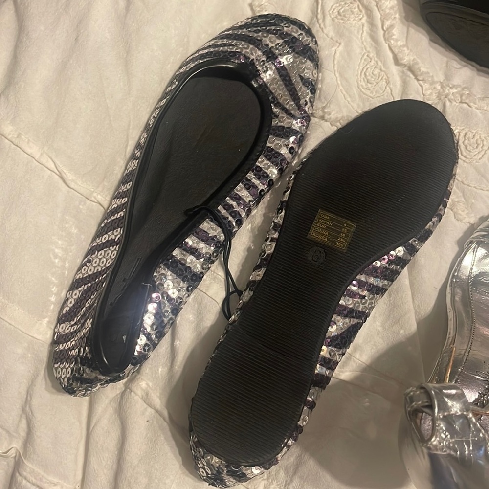 Sparkly flats